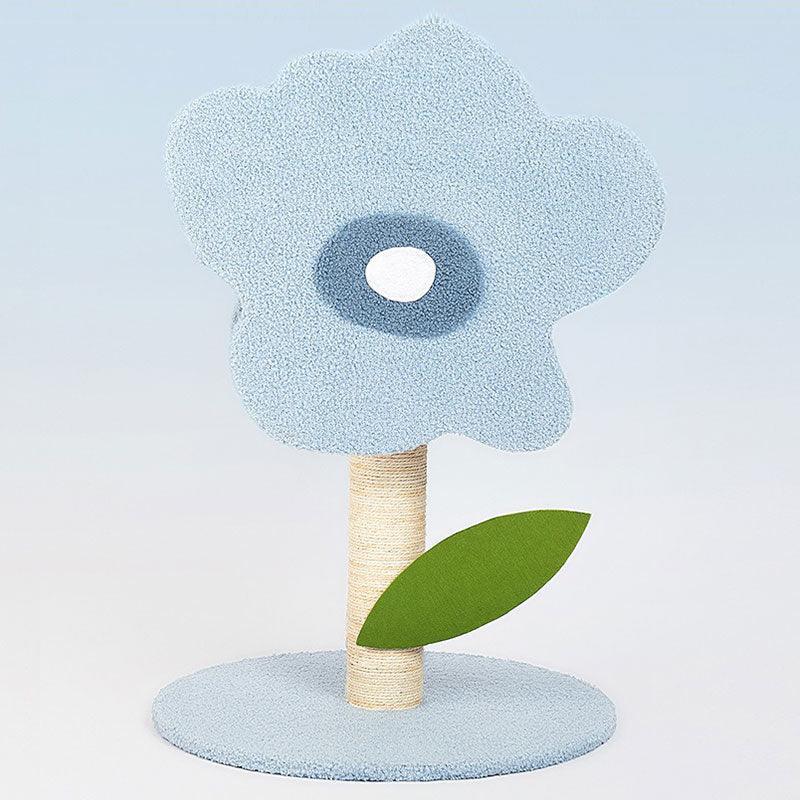 Blue Flower Cat Climbing Frame Sisal Column Cat Tree