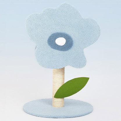 Blue Flower Cat Climbing Frame Sisal Column Cat Tree