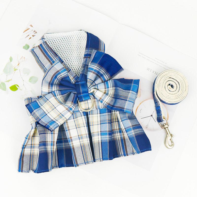 Bow Tie Cat Harness JK 3 Color Hiking Leash Set Cat Lead - MEWCATS