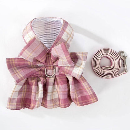 Cat Harness JK Bow Tie 3 Color Hiking Leash Set Cat Lead