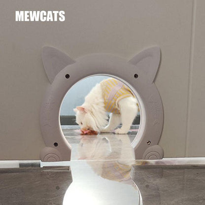 Brush Cat Shape Door Free Access - MEWCATS
