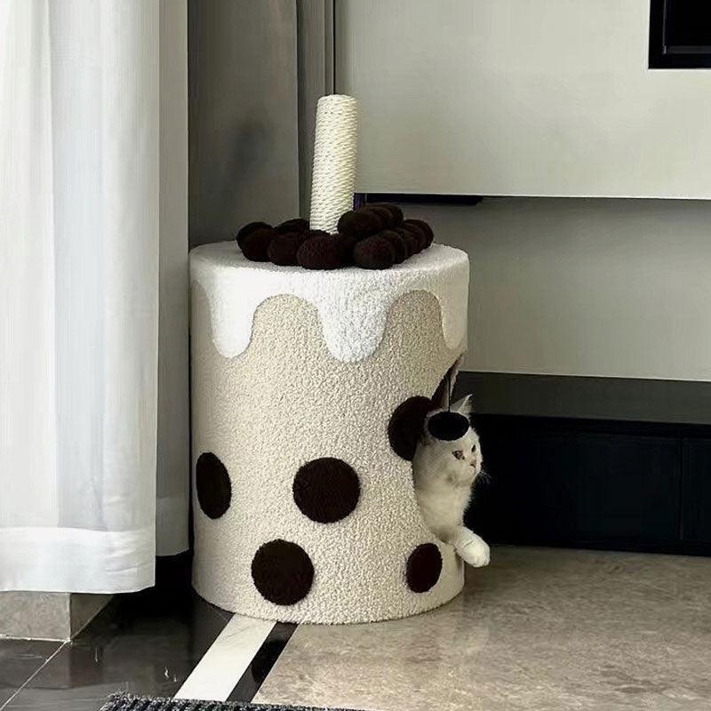 Bubble Milk Tea 3 Color Cat Cave Bed - MEWCATS