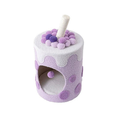 Bubble Milk Tea 3 Color Cat Cave Bed - MEWCATS
