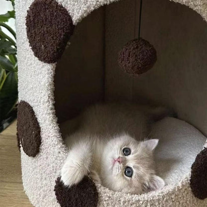 Bubble Milk Tea 3 Color Cat Cave Bed - MEWCATS