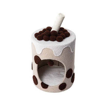 Bubble Milk Tea 3 Color Cat Cave Bed - MEWCATS