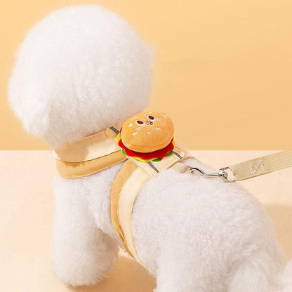 Burger Fries Cute Cat Leash Harness - MEWCATS