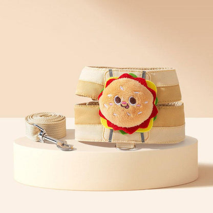 Burger Fries Cute Cat Leash Harness - MEWCATS