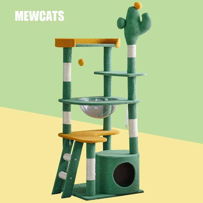 Cactus Cat Climbing Frame Tall Tower 4 Style Kitty Tree