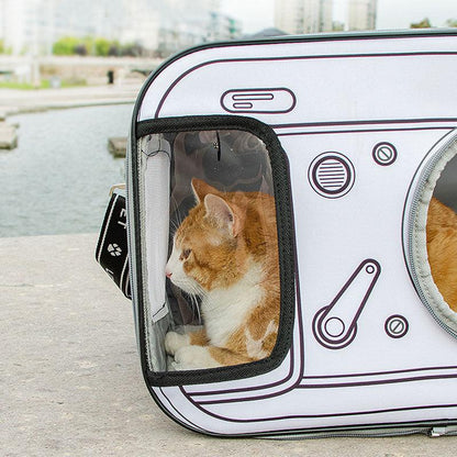 Camera Creative Cat Carrier Bag Large Capacity Single Shoulder Pet Handbag (1)