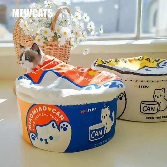 Canned Food Lovely Cat Bed 2 Color Cat Nest