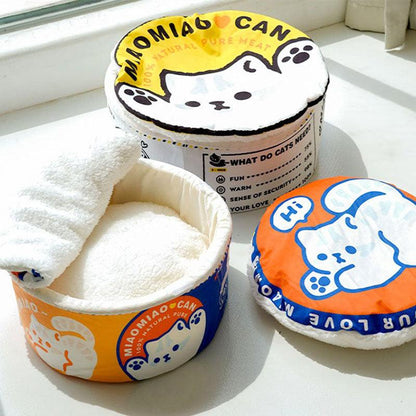 Canned Food Lovely Cat Bed 2 Color Cat Nest - MEWCATS