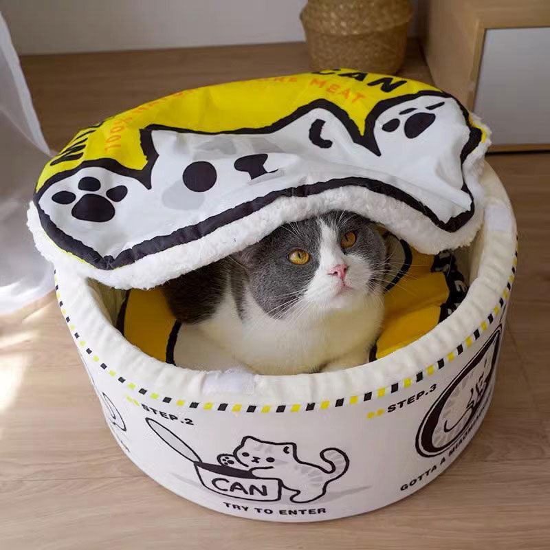 Canned Food Lovely Cat Bed 2 Color Cat Nest