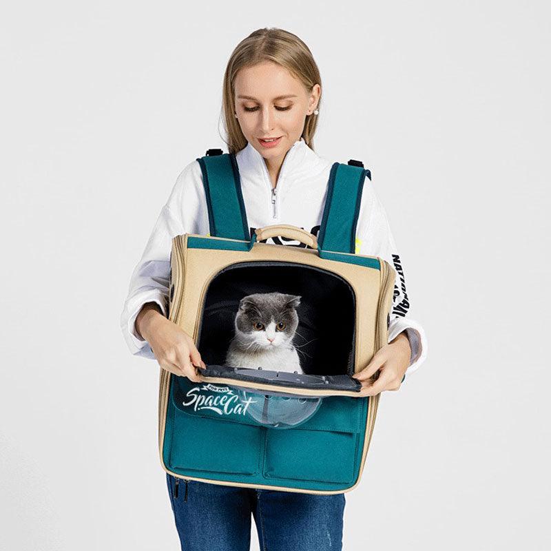 Canvas Cat Carrier Bag Expandable 9 Color Backpack - MEWCATS
