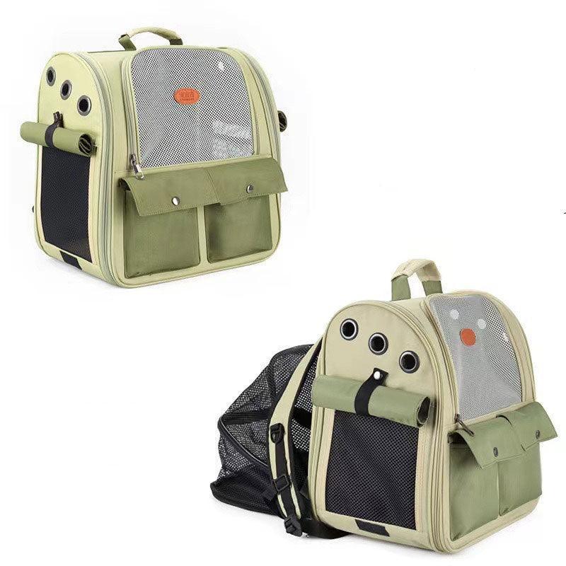 Canvas Cat Carrier Bag Expandable 9 Color Backpack - MEWCATS