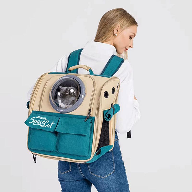 Canvas Cat Carrier Bag Expandable 9 Color Backpack - MEWCATS