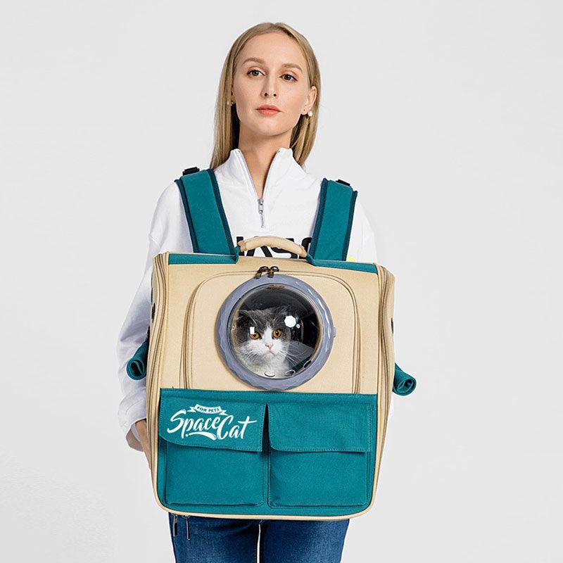 Canvas Cat Carrier Bag Expandable 9 Color Backpack - MEWCATS