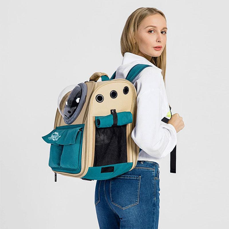 Canvas Cat Carrier Bag Expandable 9 Color Backpack - MEWCATS