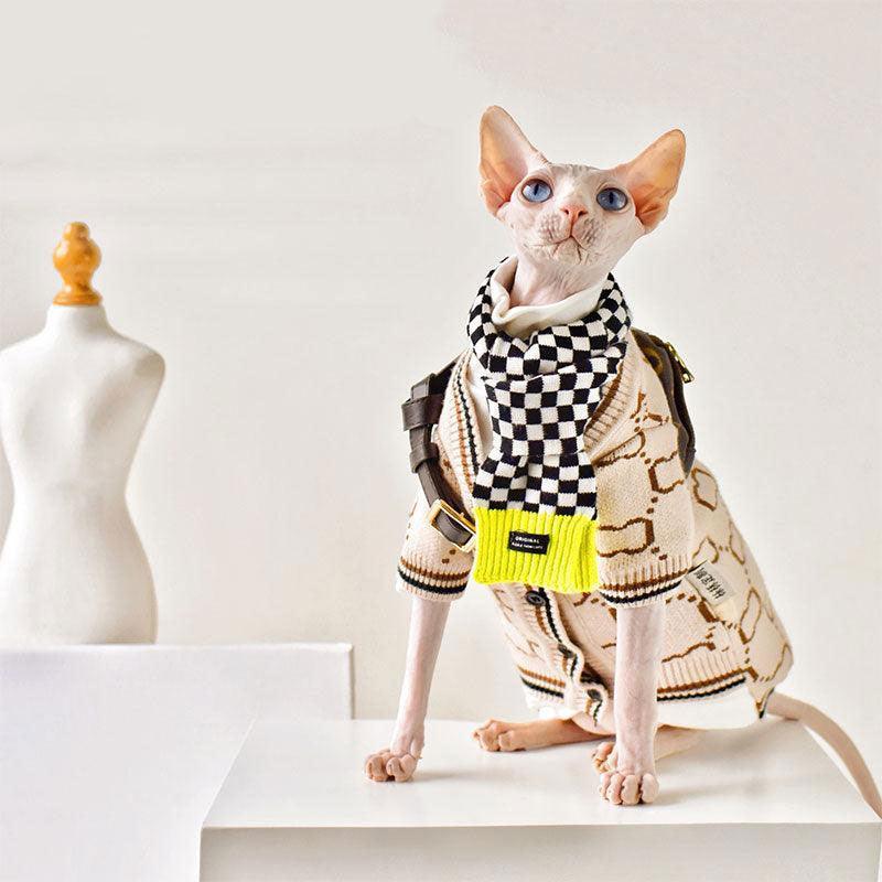 Cardigan Devon Sweater Warm Sphynx Hairless Cat Clothes