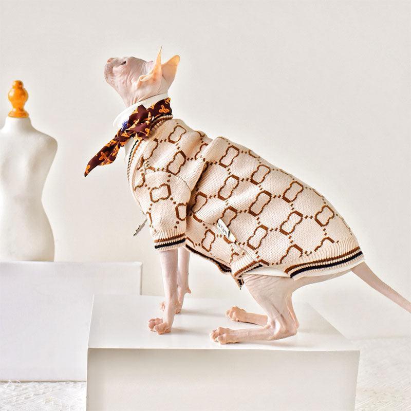 Cardigan Devon Sweater Warm Sphynx Hairless Cat Clothes