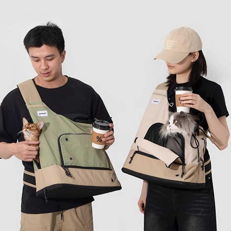Casual Shoulder Front Pack Cat Carrier Backpack - MEWCATS