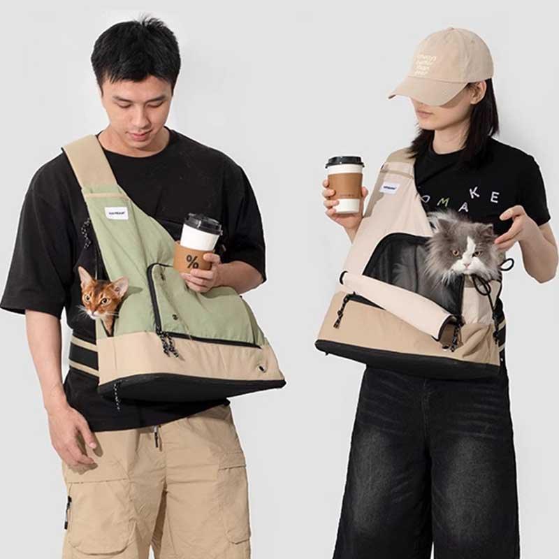 Casual Shoulder Front Pack Cat Carrier Backpack - MEWCATS