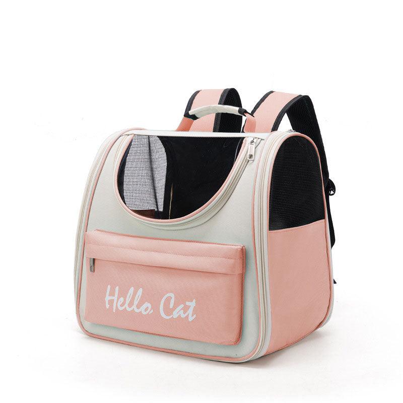Cat Backpack Go Out Portable Breathable Travel Fresh Pink Portable Bag