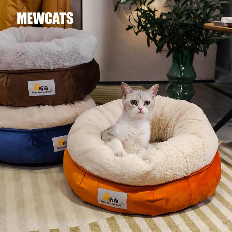 Cat Bed Pet Basket Nesting House Sleeping Bag 4 Color Winter Warm Bed