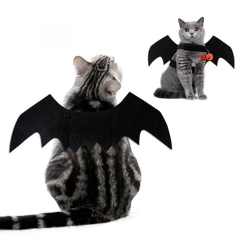 Cat Bat Wing Cosplay Halloween Black Costume Props