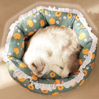 Cat Bed Lace Mat All Season Green Cat Nest