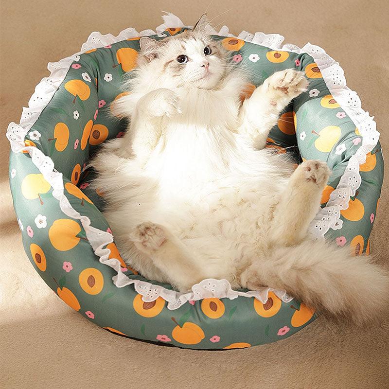Cat Bed Lace Mat All Season Green Cat Nest