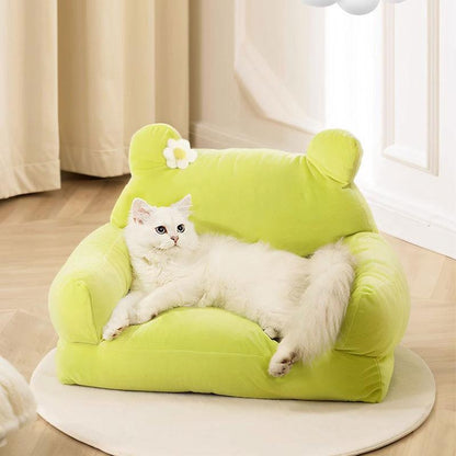 Cat Bed Non Stick Hair Removable 2 Color Sofa (7)