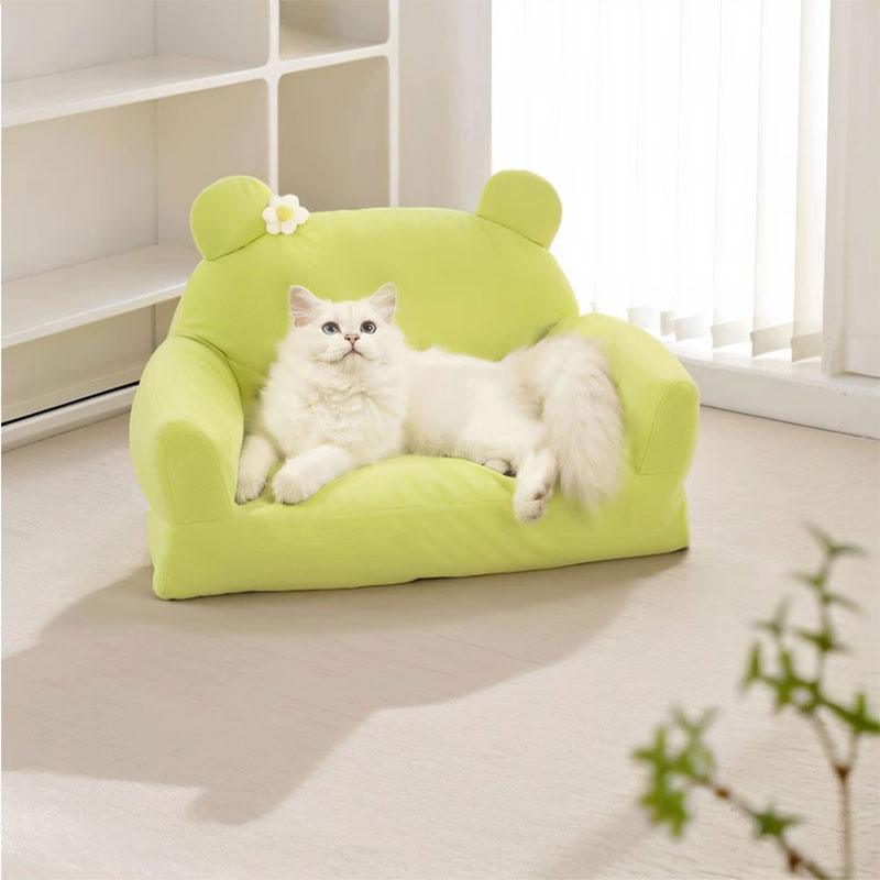 Cat Bed Non Stick Hair Removable 2 Color Sofa (7)