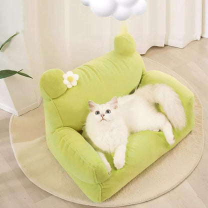 Cat Bed Non Stick Hair Removable 2 Color Sofa (7)