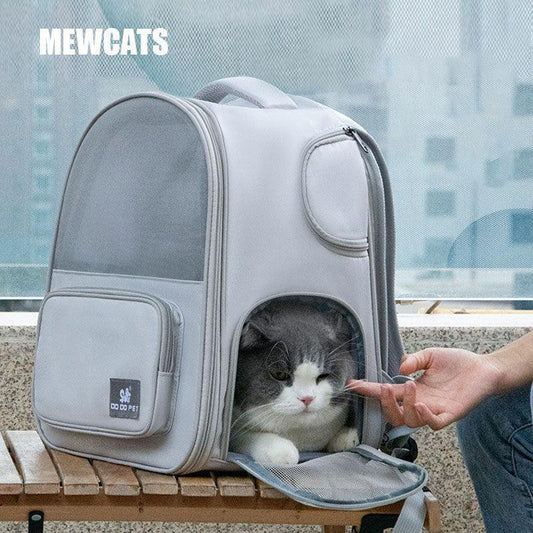 Cat Carrier Backpack 3 Color Expandable Bag - MEWCATS