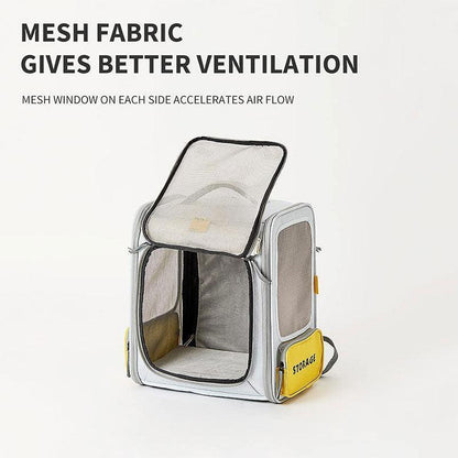 Cat Carrier Backpack Foldable Expandable 2 Color Bag - MEWCATS