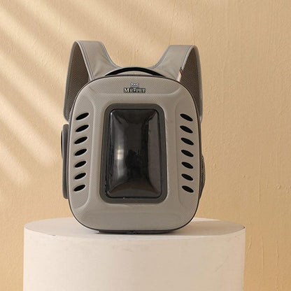 Cat Carrier Backpack Breathable Travel Outdoor Grey Foldable Pet Supplies