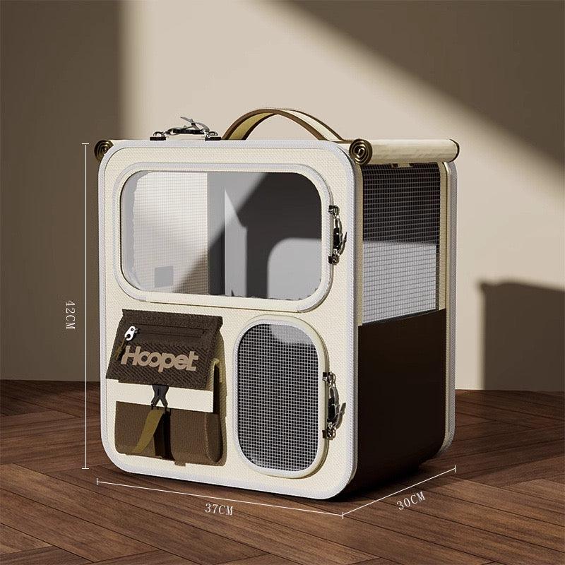 Cat Carrier Backpack with Wheels Trolley Bag - MEWCATS