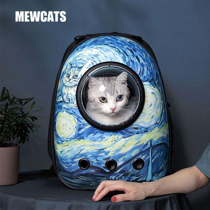 Cat Carrier Bag Transparent Breathable Capsule 13 Color Cat Backpack