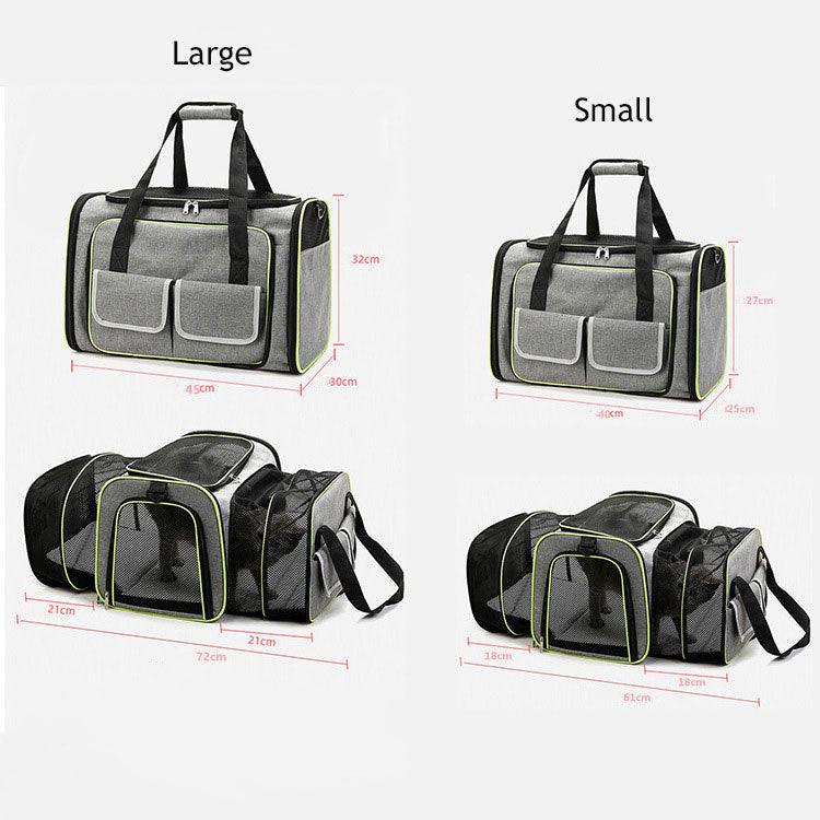 Cat Carrier Bag Soft Breathable Foldable 5 Color Pet Handbag Backpack