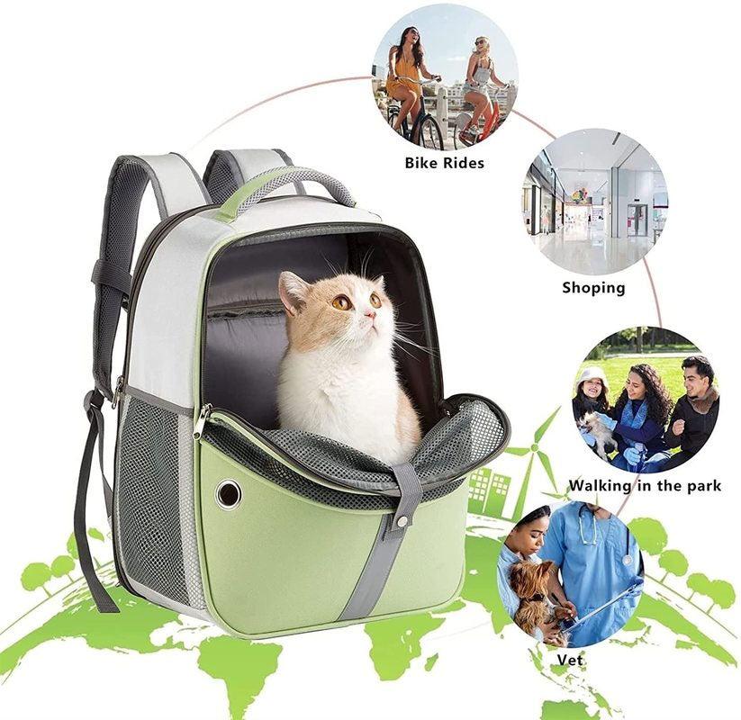 Cat Carrier Bag Outdoor Portable Foldable 4 Color Pet Backpack Expandable