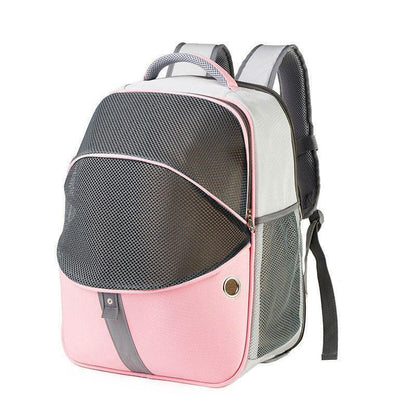 Cat Carrier Bag Outdoor Portable Foldable Pink Pet Backpack Expandable