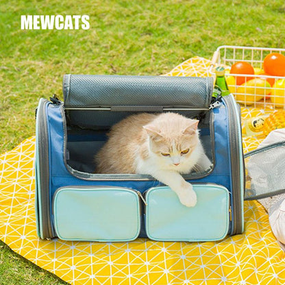 Cat Carrier Bag Breathable Foldable 4 Color Outdoor Travel Tote Pet Handbag