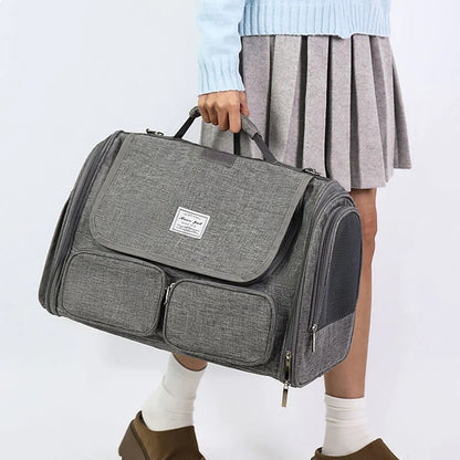 Cat Carrier Bag Foldable 4 Color Outdoor Travel Tote - MEWCATS