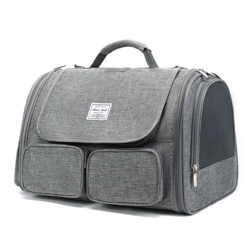 Cat Carrier Bag Foldable 4 Color Outdoor Travel Tote - MEWCATS
