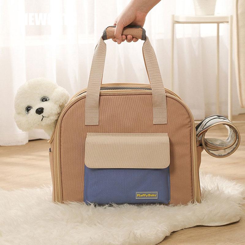 Cat Carrier Bag Foldable Breathable 3 Color Outdoors Pet Handbag
