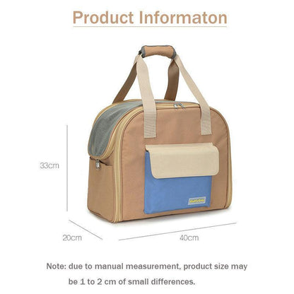 Cat Carrier Bag Foldable Expandable Tote 3 Color Handbag - MEWCATS