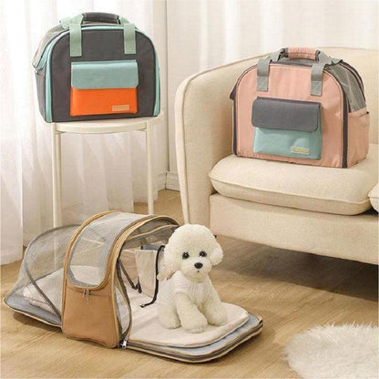 Cat Carrier Bag Foldable Breathable 3 Color Outdoors Handbags Pet Backpack