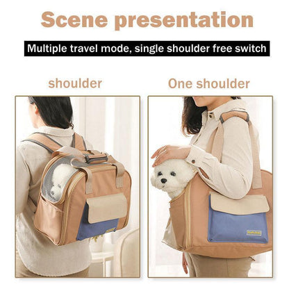 Cat Carrier Bag Foldable Expandable Tote 3 Color Handbag - MEWCATS