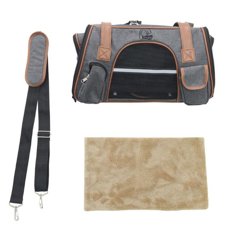 Cat Carrier Bag Breathable Foldable Tote 3 Color Travel Backpack Pet Handbag