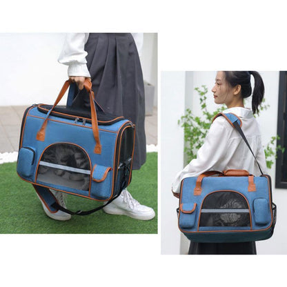 Cat Carrier Bag Foldable Tote 3 Color Handbag - MEWCATS
